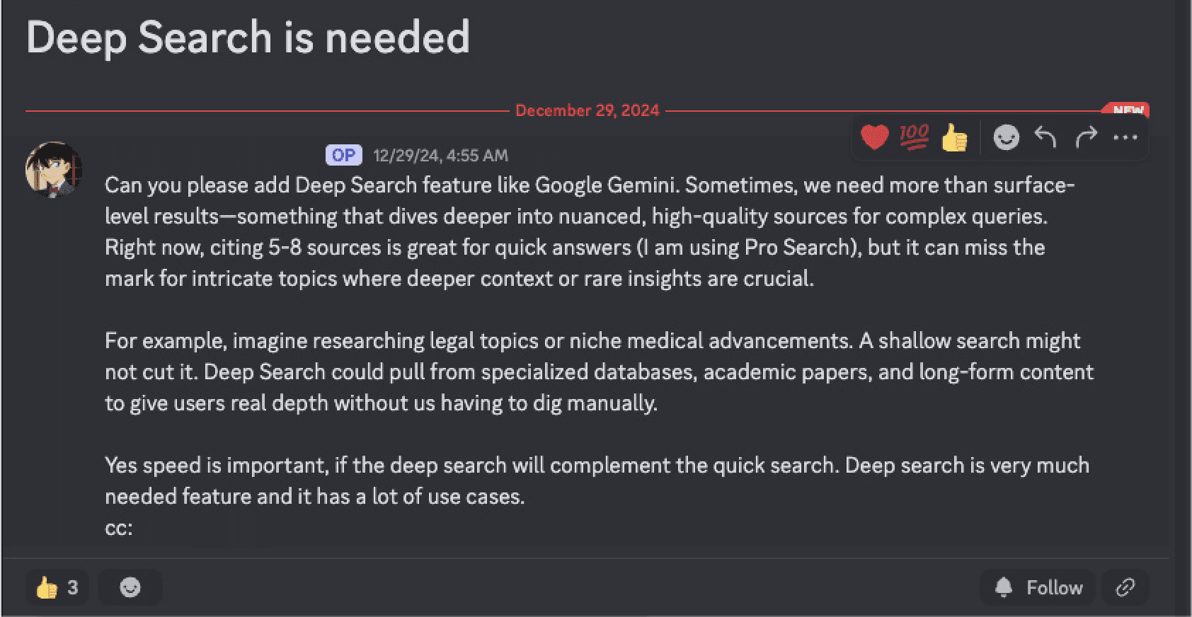 Discord users asking for a product like ContextAPI